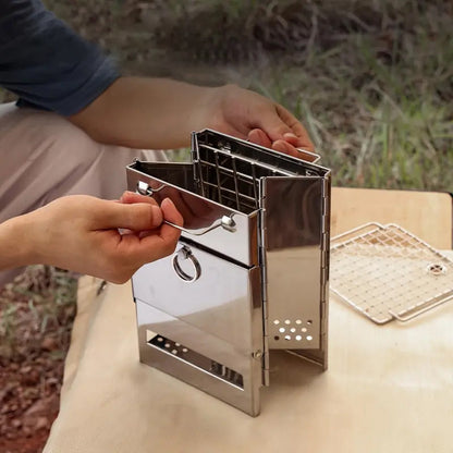Portable Steel Outdoor Camping Stove Grill