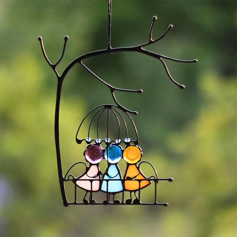 Colorful Glass Window Hanging Decoration