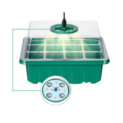 Indoor Herb Planters with LED Grow Lights, 5 Pack - Cofik