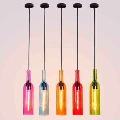 Colorful Glass Pendant Lamp for Home Office