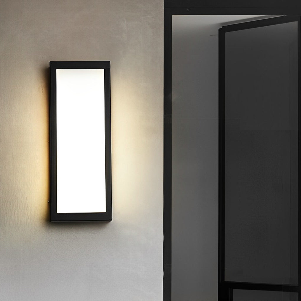 Outdoor Black LED Wall Light Waterproof Exterior Lamp