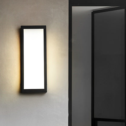 Outdoor Black LED Wall Light Waterproof Exterior Lamp