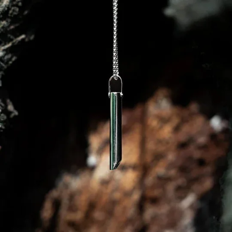 Calming Anxiety Necklace, Stainless Steel, Quit Smoking Aid
