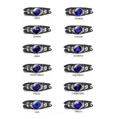 Astrology Zodiac Sign Charm Bracelet