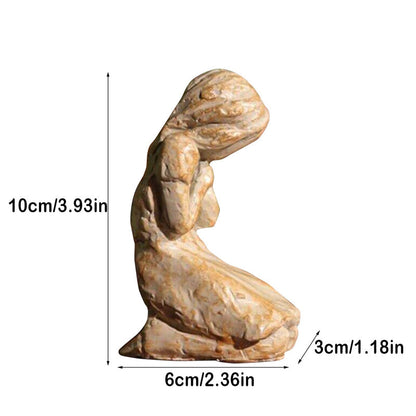 Inspirational Praying Woman Figurine Sculpture