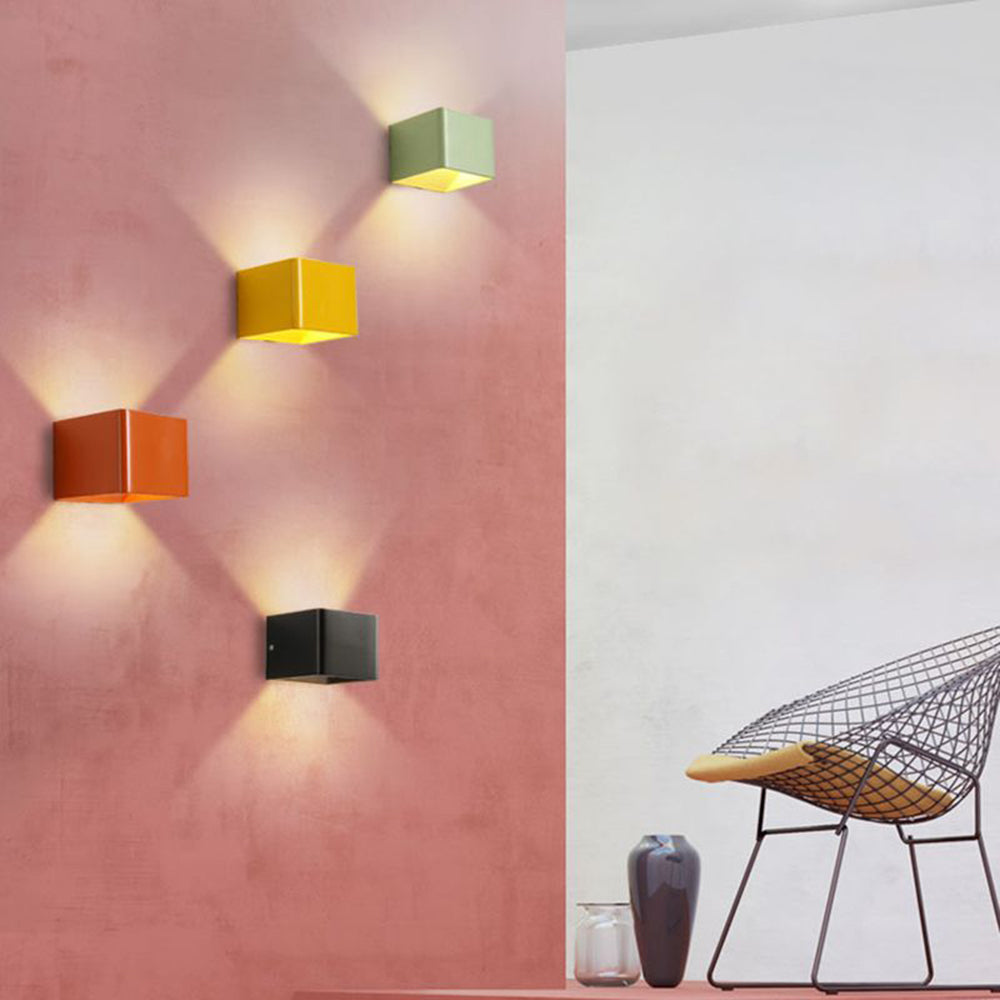 Contemporary Square Wall Light Fixture