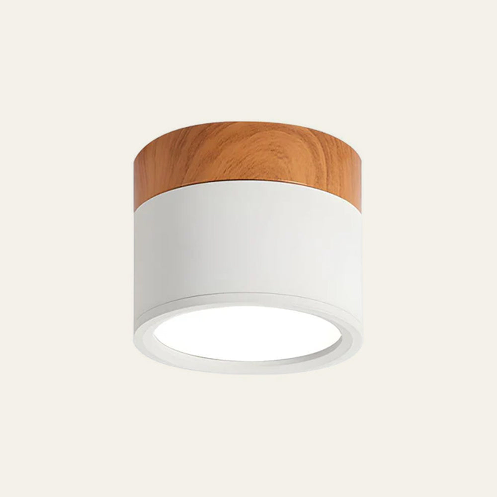 Soft White Wooden Ceiling Light Fixture