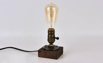 Rustic Metal Edison Style Table Lamp