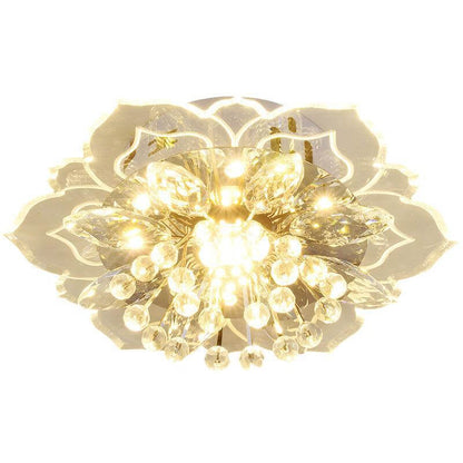 Elegant Crystal LED Flush Mount Ceiling Light