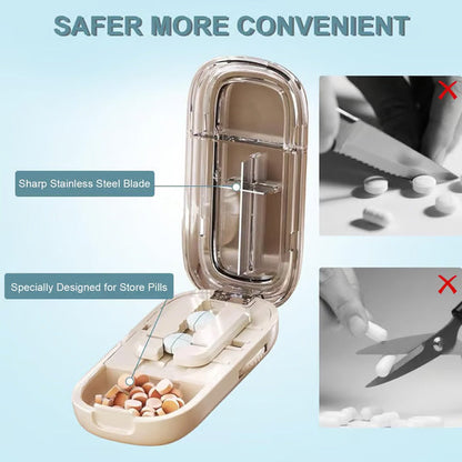 Compact Travel Pill Splitter