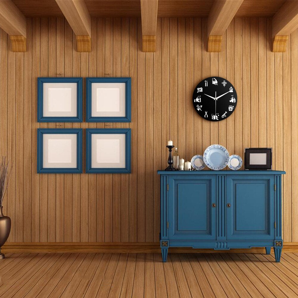 Modern Silent Wall Clock for Home Decor