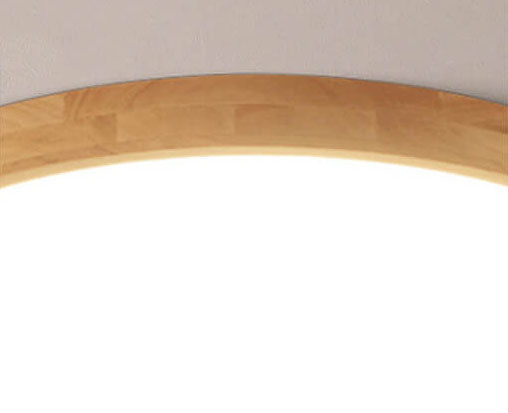 Sleek Wood LED Ceiling Light 24 Adjustable Warm White