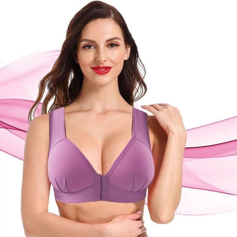 Full Figure Easy Close Stretch Push Up Support Bra - Cofik