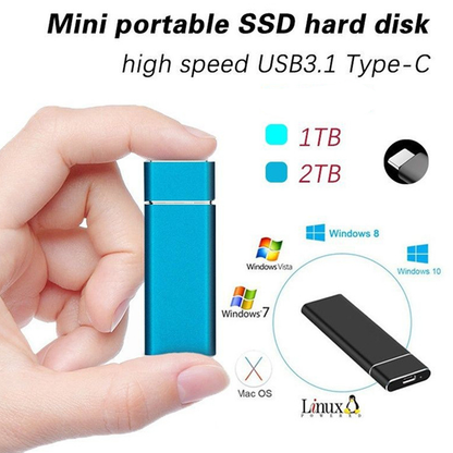 Fast External USB Solid State Drive Disk
