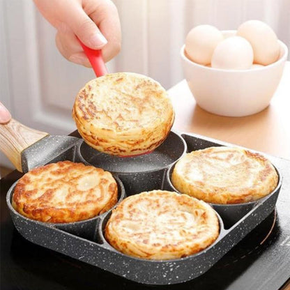 Non-Stick Four Egg Pan, Easy Breakfast Frying Skillet