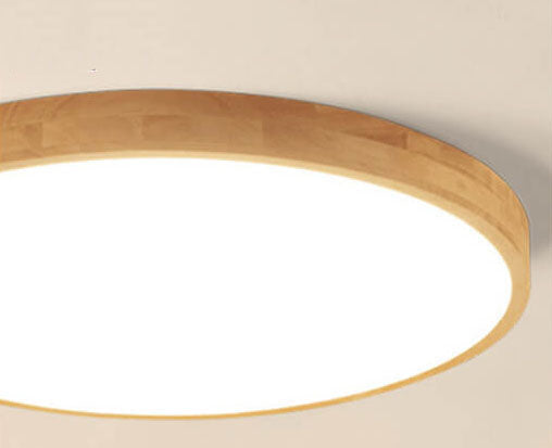 Sleek Wood LED Ceiling Light 24 Adjustable Warm White