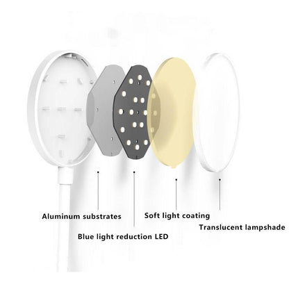 Compact Rechargeable LED Desk Lamp with Night Light