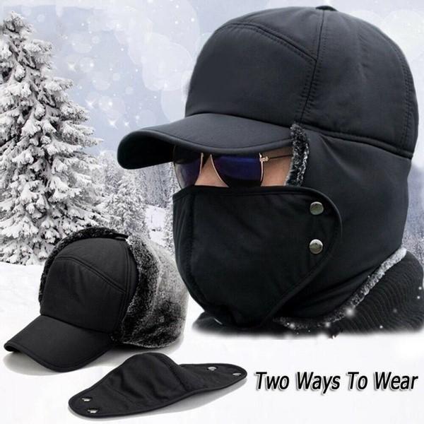 Warm Thermal Face And Ear Beanie