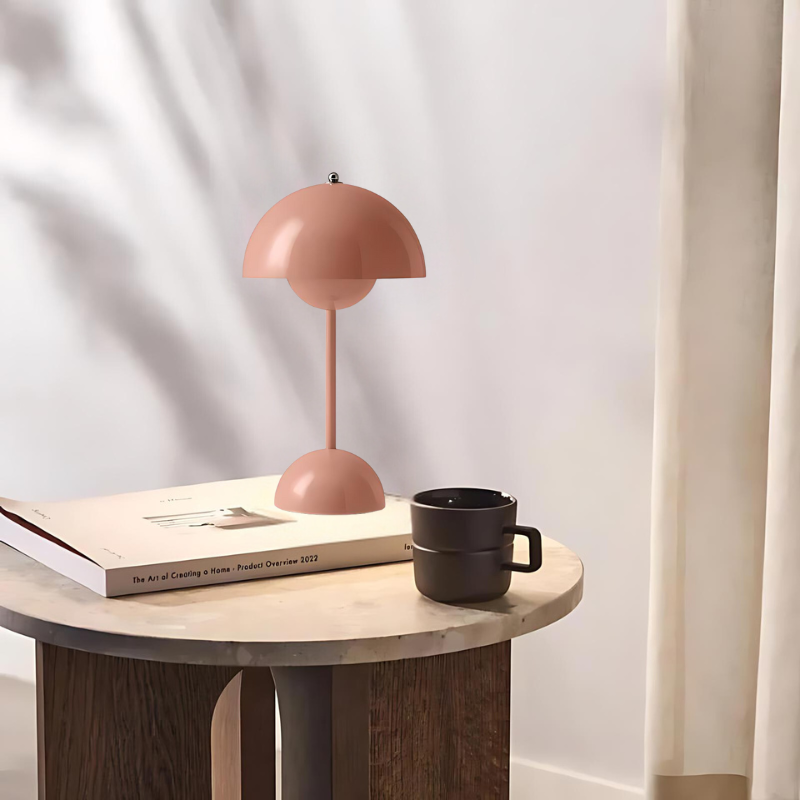Stylish Touch Table Lamp with Unique Mushroom Base