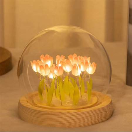 Colorful LED Tulip Bedside Table Lamp - Cofik