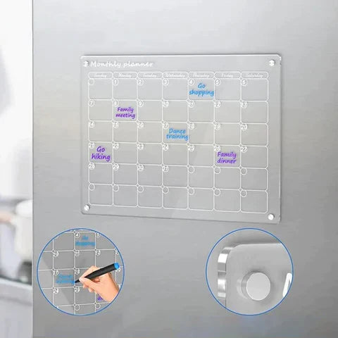 Magnetic Dry Erase Calendar Board