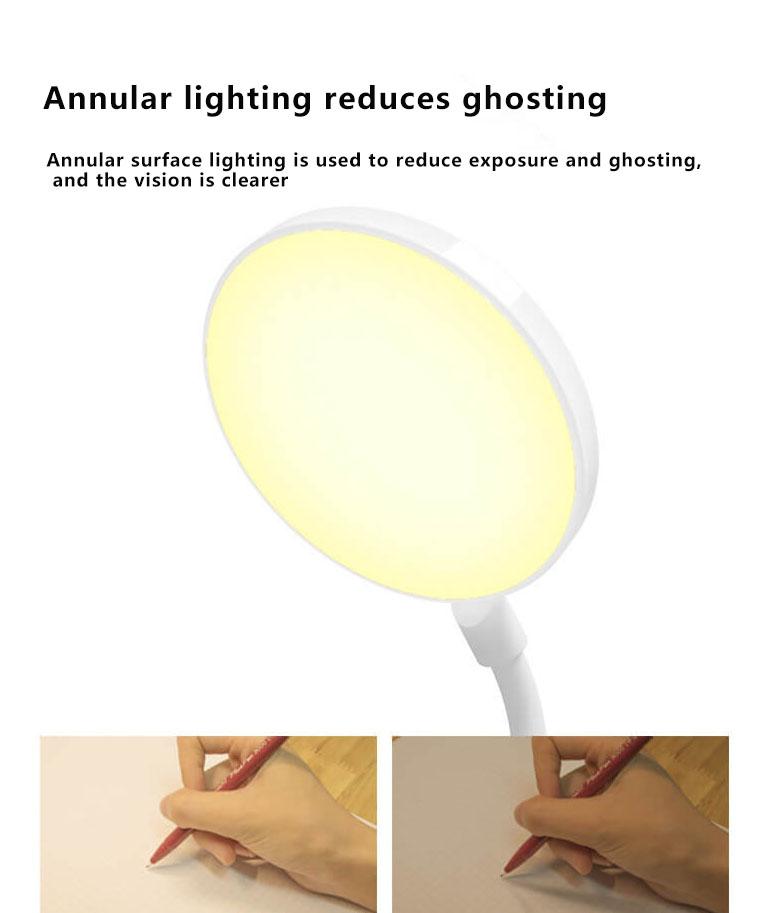 Compact Rechargeable LED Desk Lamp with Night Light