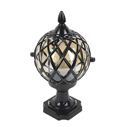 Durable Metal Round Solar Powered Outdoor Garden Lights