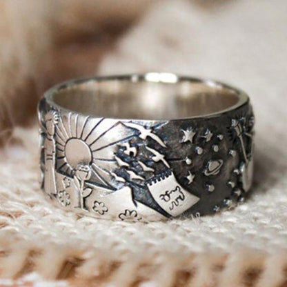 Simple Prince Universe Stainless Ring - Cofik