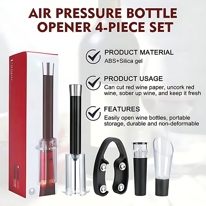 Easy Wine Corkscrew Air Pump Set