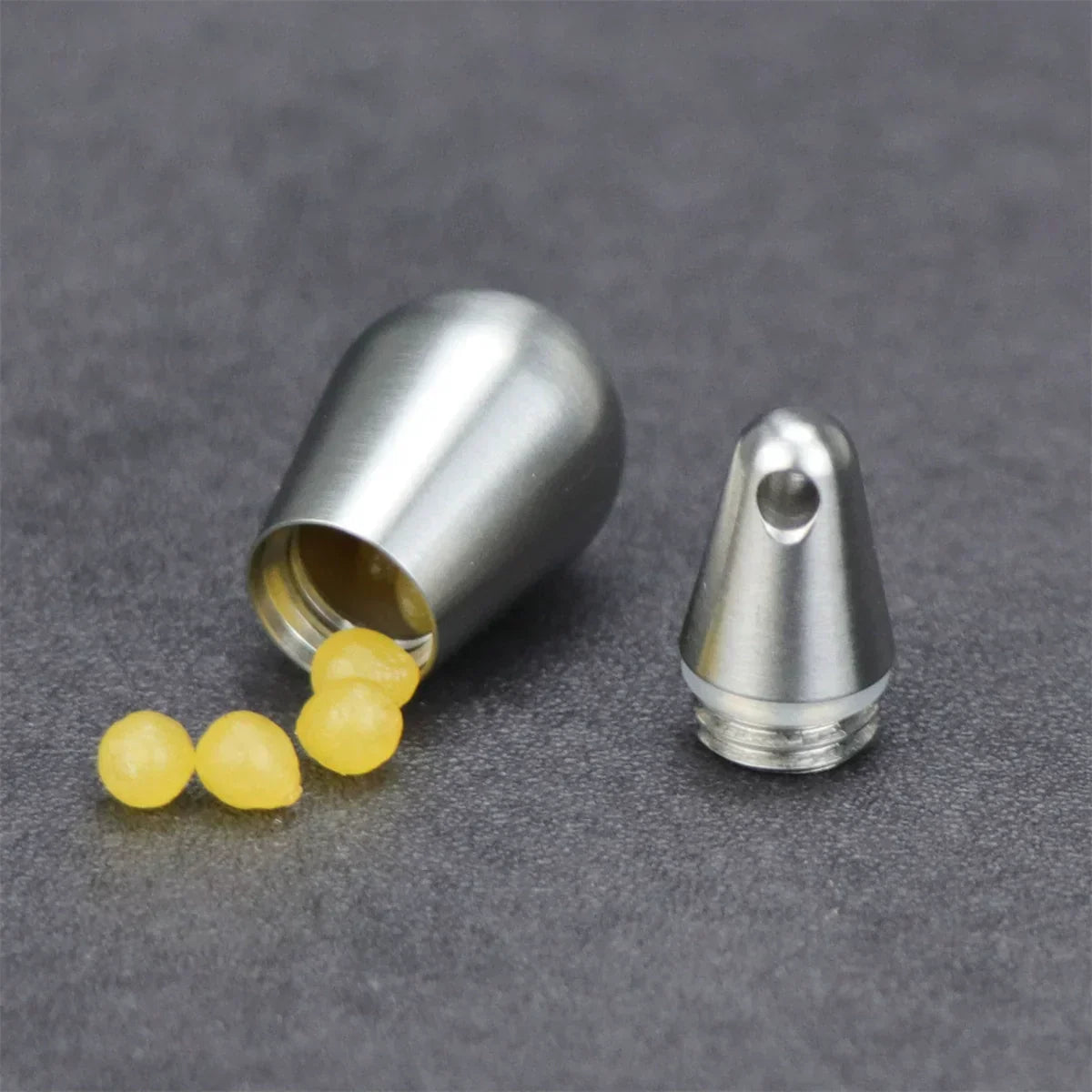 Compact Travel Pill Container - Waterproof Titanium Case