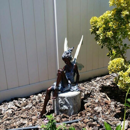 Whimsical Fairy Figurine Garden Decoration