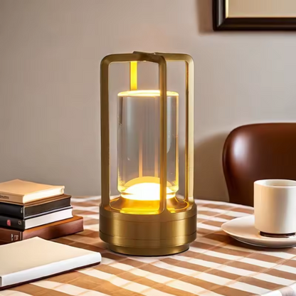 Portable LED Desk Lamp - Compact Battery Powered Nightlight