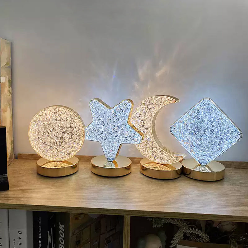 Silver Night Metal Desk Lamp