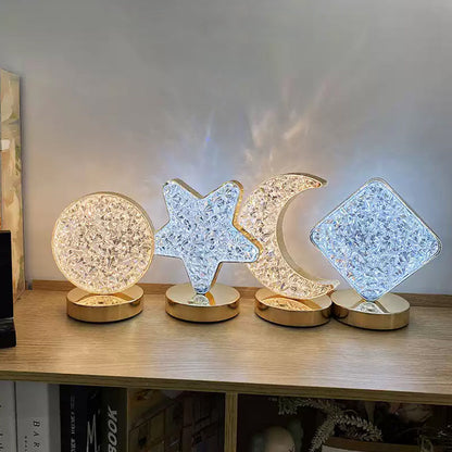 Silver Night Metal Desk Lamp