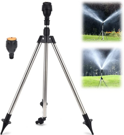 Easy Use Auto Rotating Lawn Sprinkler with Tripod