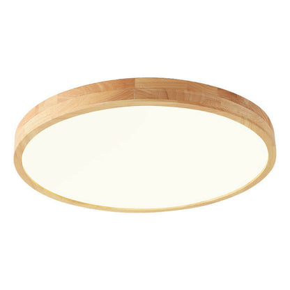 Sleek Wood LED Ceiling Light 24 Adjustable Warm White