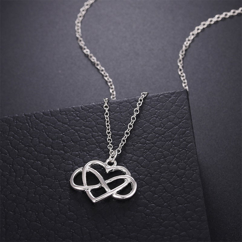 Lovely Heart Shaped Bow Necklace