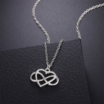Lovely Heart Shaped Bow Necklace