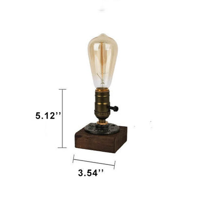 Rustic Metal Edison Style Table Lamp