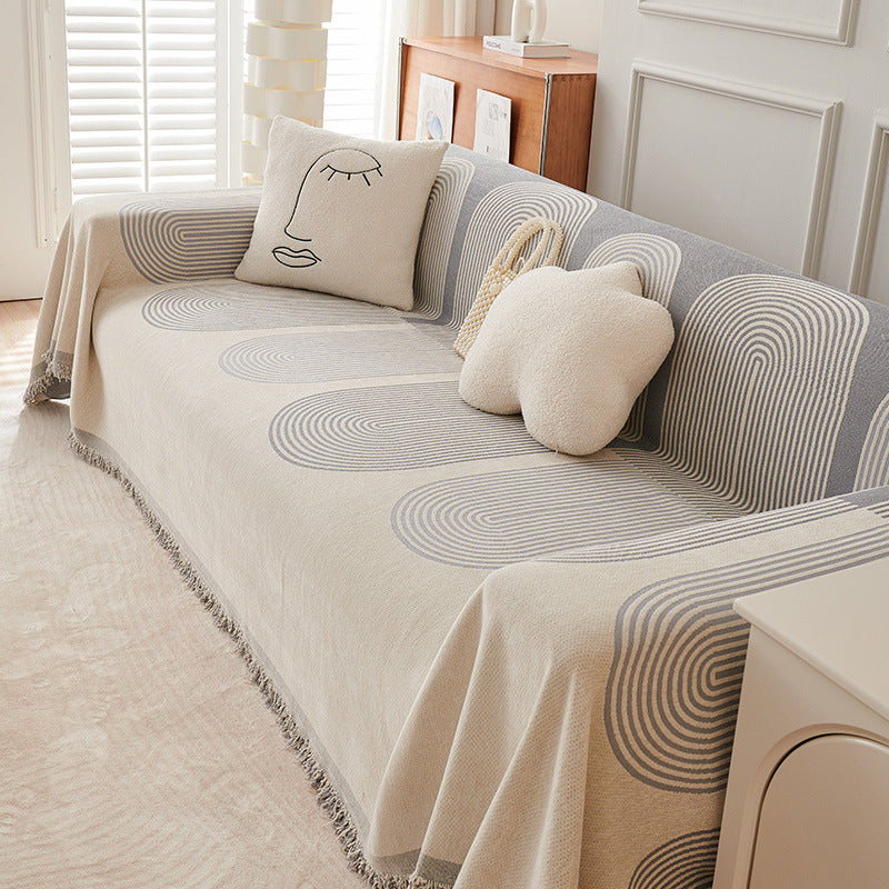 Plush Reversible Couch Slipcover