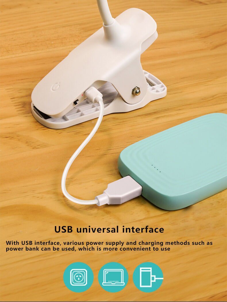 Compact Rechargeable LED Desk Lamp with Night Light
