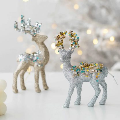 Glamorous Reindeer Christmas Ornament