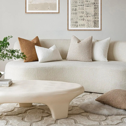 Soft Boucle Throw Pillow Cover 45x45cm Home Decor Cushion