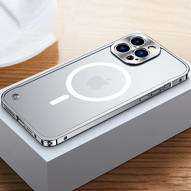 Strong Metal Phone Magnetic Charging Cover