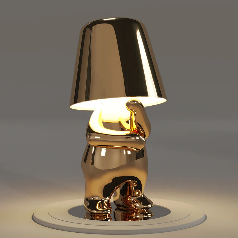 Small Vintage Bronze Desk Lamp