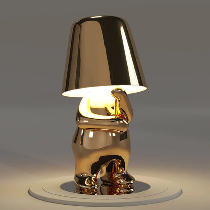 Small Vintage Bronze Desk Lamp