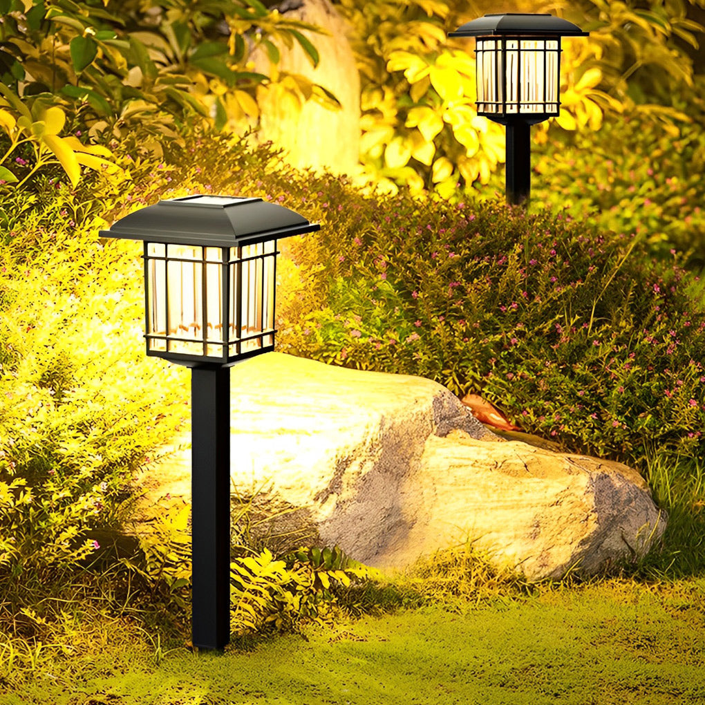 2PCS Outdoor Solar Powered LED Garden Lights