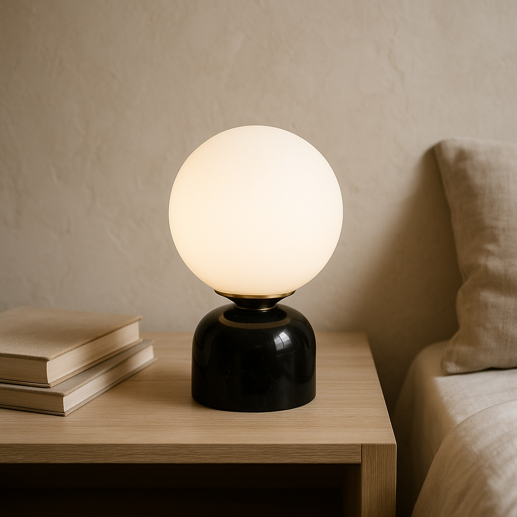 Elegant Glass Table Lamp Scandinavian Style