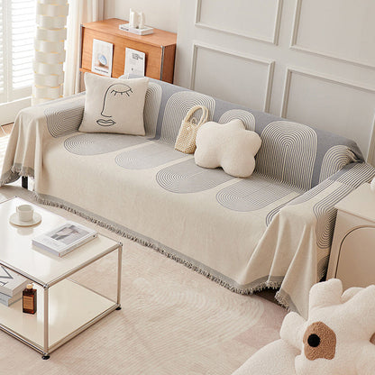 Plush Reversible Couch Slipcover