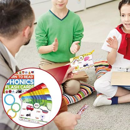 Easy Phonics Flashcards for Kids Reading Practice